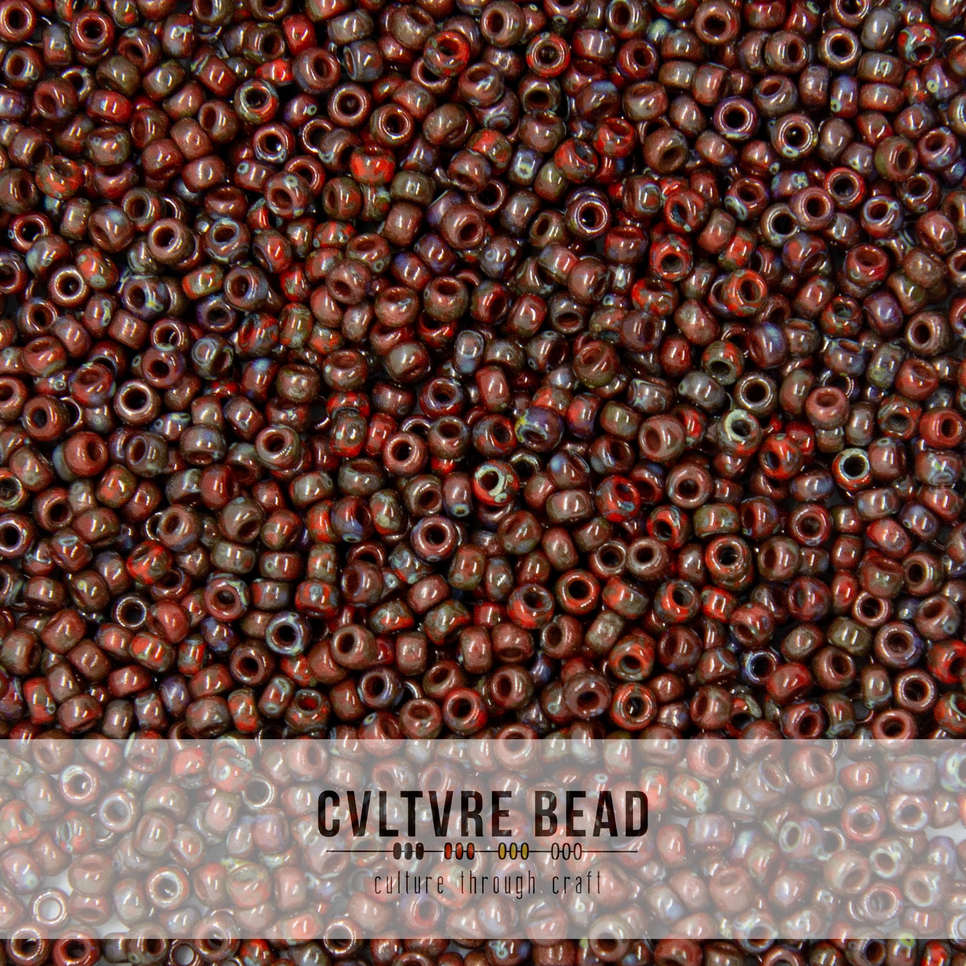 11/0 Picasso Op. Red Garnet Matte - 23g - Miyuki Seed Bead